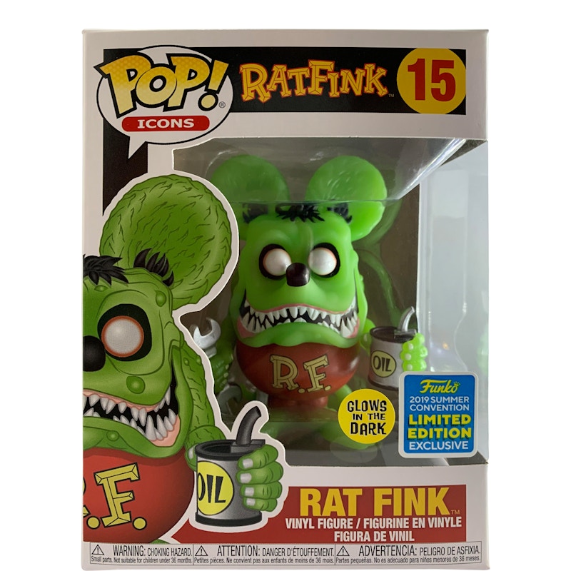 Funko Pop! Icons Ratfink Rat Fink (Glow) Summer Convention Figure #15