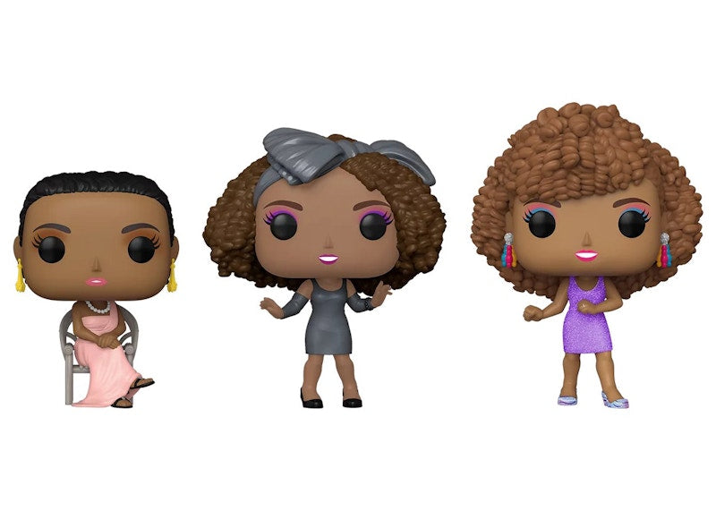 Funko Pop! Icons Whitney Houston Diamond Collection Walmart Exclusive 3-Pack