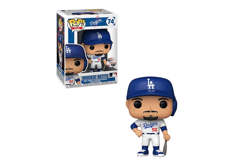 Funko Pop! MLB Los Angeles Dodgers Mookie Betts Home Uniform Figure #74