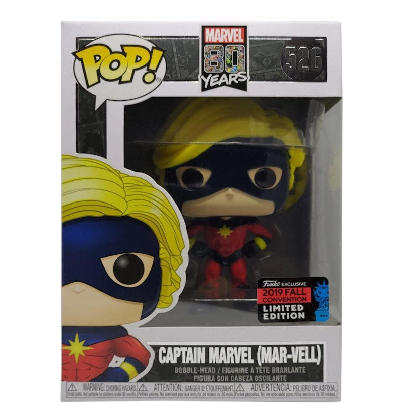Funko Pop! Marvel 80 Years Captain Marvel (Mar-Vell) Fall Convention Exclusive Bobble-Head Figure #526
