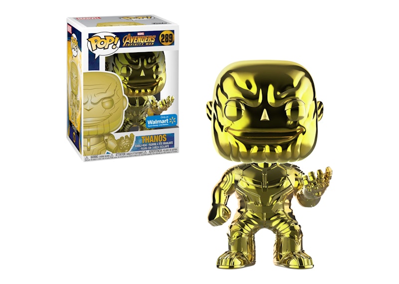 Funko Pop! Marvel Avengers Infinity War Thanos (Gold Chrome) Walmart Exclusive Figure #289