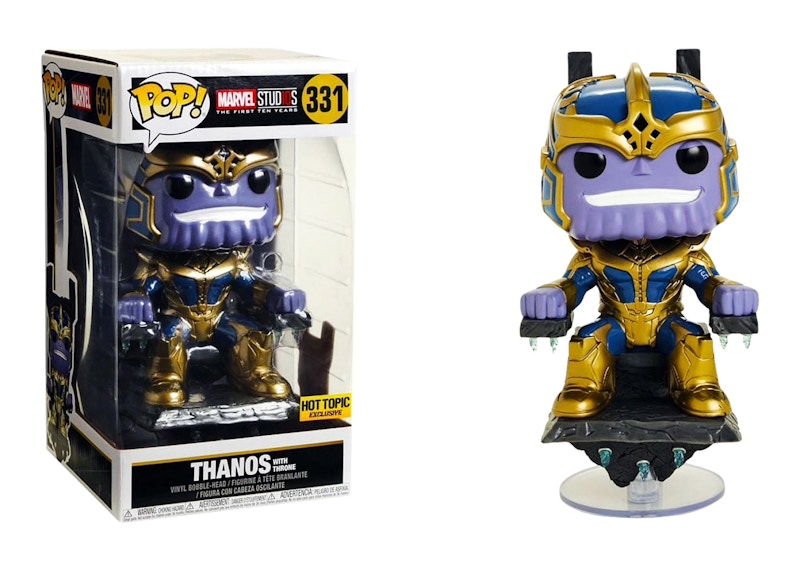 Funko Pop! Marvel Avengers Infinity War Thanos On Throne 10 Inch Hot Topic Exclusive Bobble-Head #331