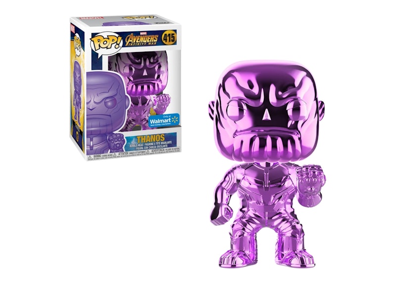 Funko Pop! Marvel Avengers Infinity War Thanos (Purple Chrome) Walmart Exclusive Figure #415