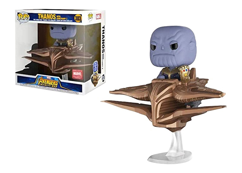 Funko Pop! Marvel Avengers Infinity War Thanos with Sanctuary 2 Collector Corps Exclusive Figure #303