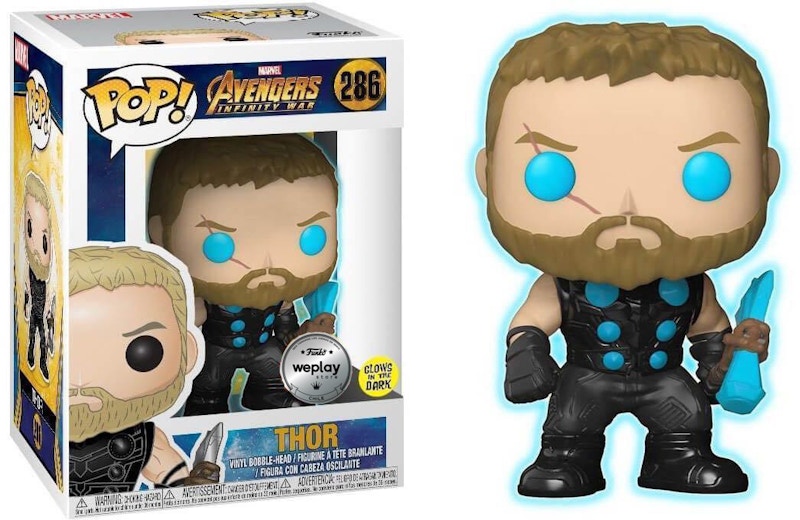 Funko Pop! Marvel Avengers Infinity War Thor w Stormbreaker Weplay Exclusive Bobble-Head Figure # 286