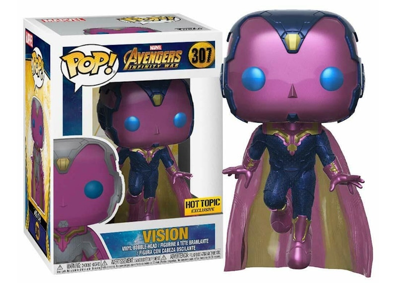 Funko Pop! Marvel Avengers Infinity War Vision Hot Topic Exclusive Figure #307