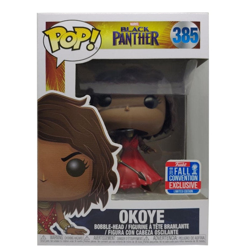 Funko Pop! Marvel Black Panther Okoye Fall Convention Exclusive Bobble-Head Figure #385
