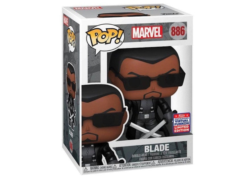 Funko Pop! Marvel Blade 2021 Summer Virtual Funkon Exclusive Figure #886