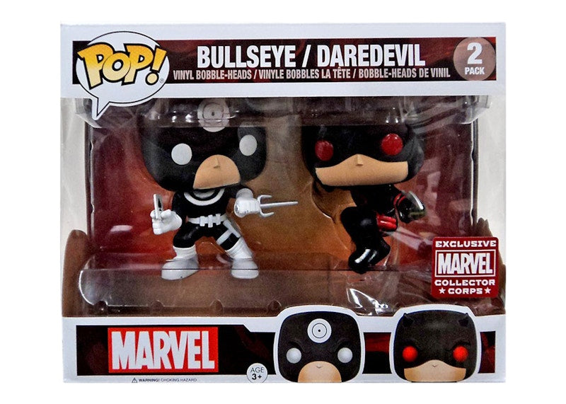 Funko Pop! Marvel Bullseye & Daredevil Collector Corps Exclusive 2 Pack