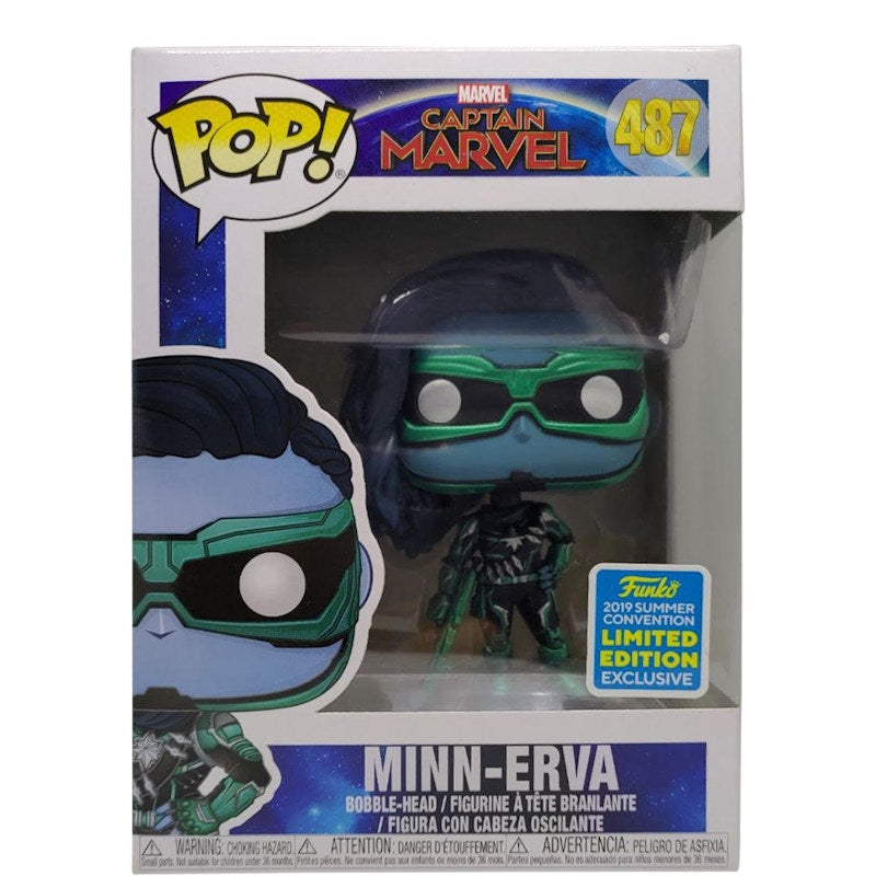 Funko Pop! Marvel Captain Marvel Minn-Erva Summer Convention Exclusive Bobble-Head Figure #487