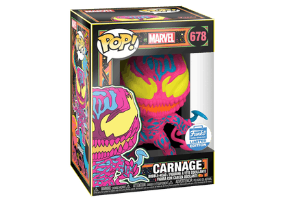 Funko Pop! Marvel Carnage (Black Light) Funko Shop Exclusive Bobble-Head #678