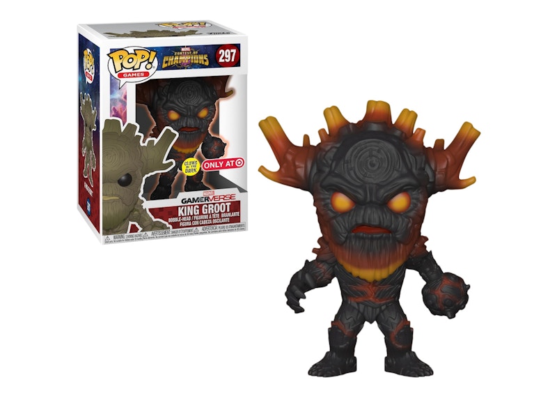 Funko Pop! Marvel Contest of Champions King Groot (Glow) Target Exclusive Bobble-Head #297
