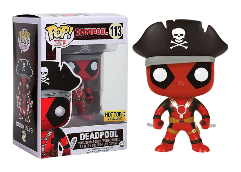 Funko Pop! Marvel Deadpool Pirate Hot Topic Exclusive Bobble-Head #113