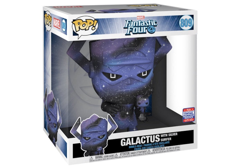 Funko Pop! Marvel Fantastic Four Galactus With Silver Surfer 2021 Summer Virtual Funkon Exclusive 10 Inch (Limited Edition /1500) Figure #809