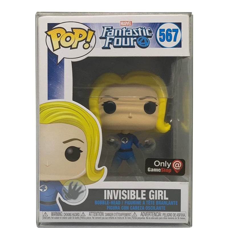 Funko Pop! Marvel Fantastic Four Invisible Girl GameStop Exclusive Bobble-Head Figure #567