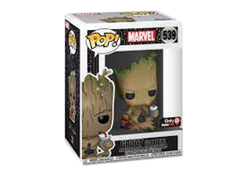 Funko Pop! Marvel Groot Gamer GameStop Exclusive Bobble-Head #539
