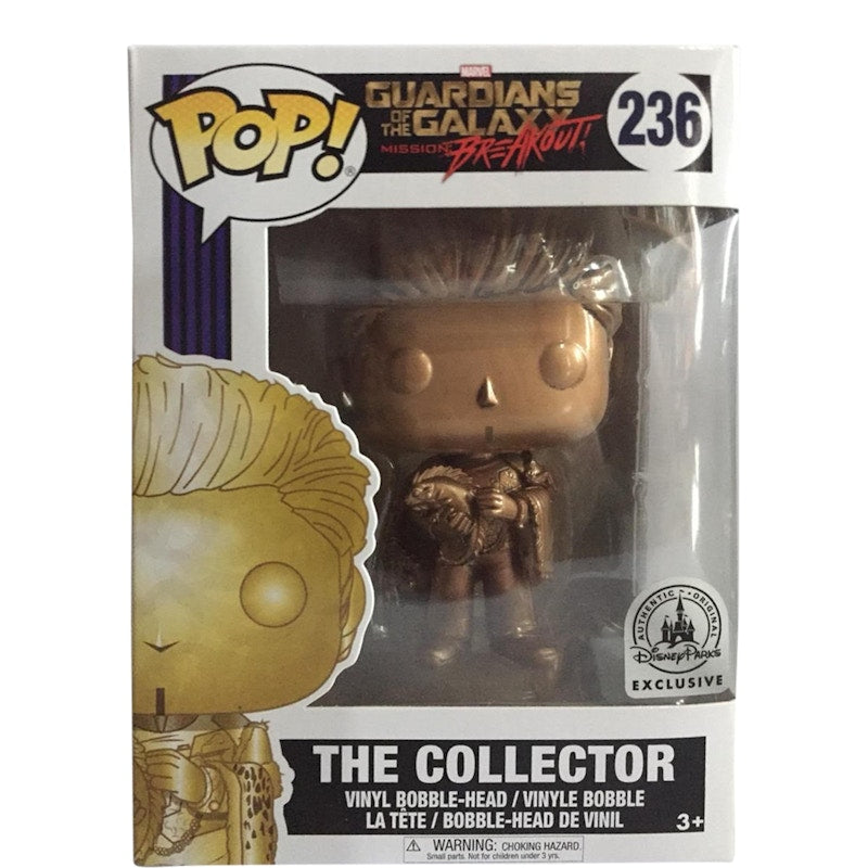 Funko Pop! Marvel Guardians of the Galaxy Mission Breakout The Collector (Gold) Disney Parks Exclusive Bobble-Head Figure #236
