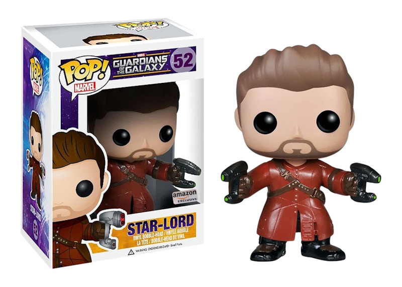 Funko Pop! Marvel Guardians of the Galaxy Star-Lord Amazon Exclusive Bobble-Head #52