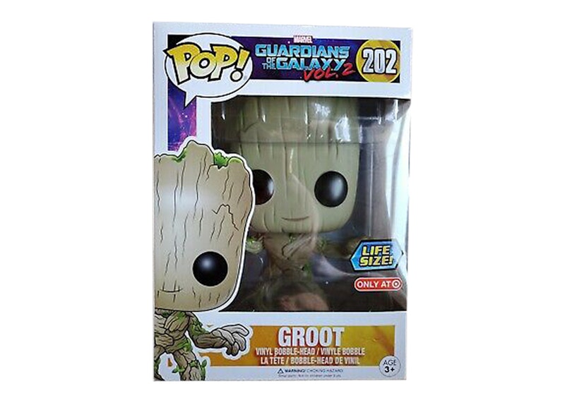 Funko Pop! Marvel Guardians of the Galaxy Vol. 2 Groot (Life Size) Target Exclusive Bobble-Head #202