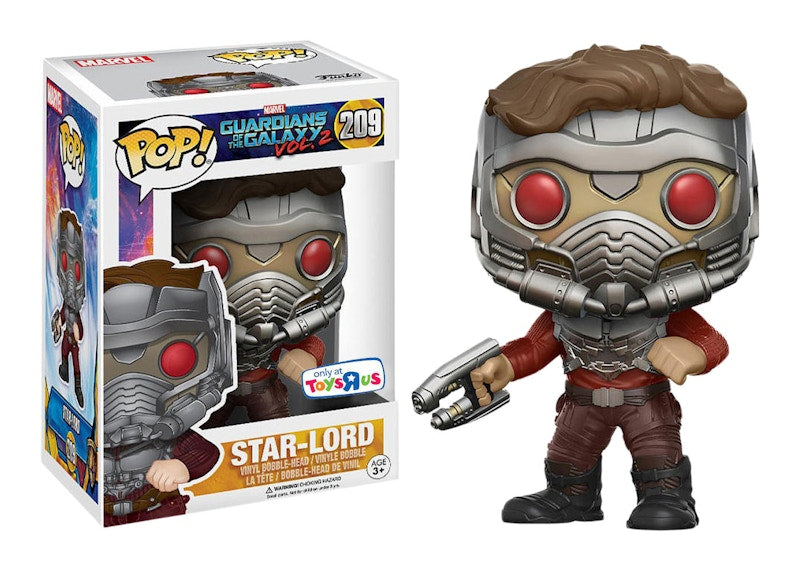 Funko Pop! Marvel Guardians of the Galaxy Vol. 2 Star-Lord Toys 'R Us Exclusive Bobble-Head #209