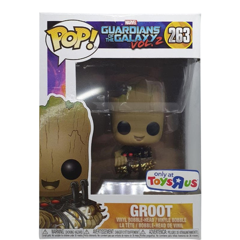 Funko Pop! Marvel Guardians of the Galaxy Vol.2 Groot (with Bomb) Toys R Us Exclusive Bobble-Head Figure #263