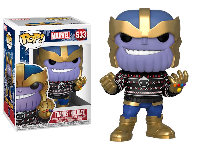 Funko Pop! Marvel Holiday Thanos in Ugly Sweater Figure #533