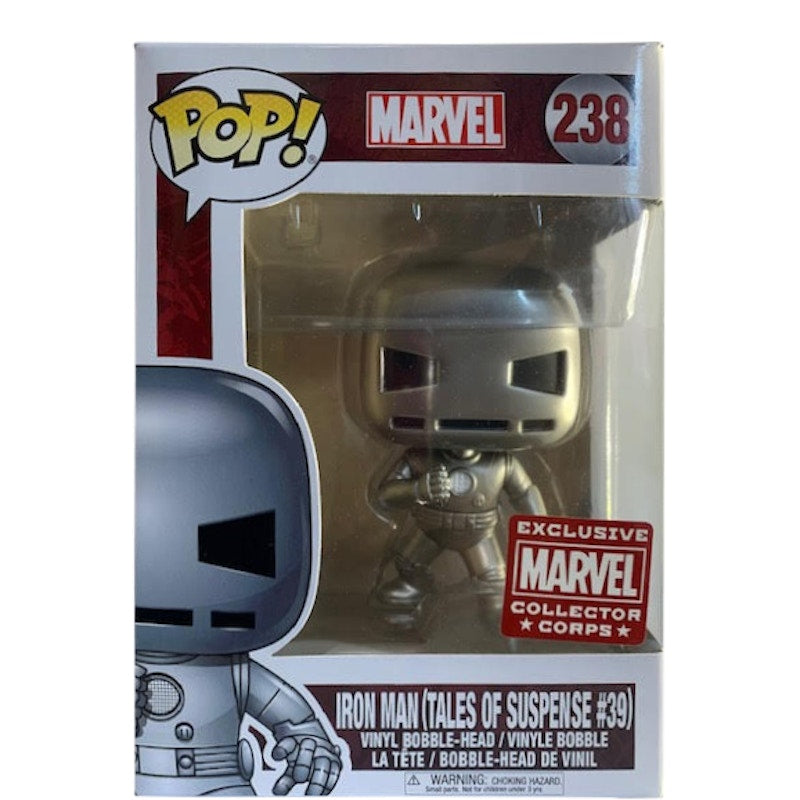Funko Pop! Marvel Iron Man (Tales of Suspense #39) Collectors Corps Exclusive Bobble-Head Figure #238