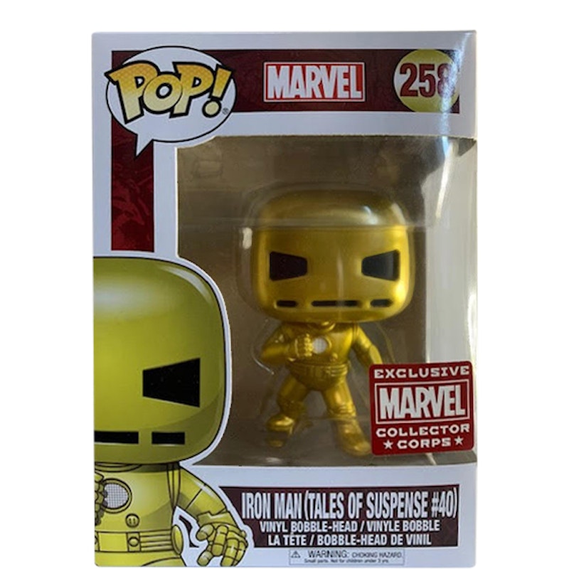 Funko Pop! Marvel Iron Man (Tales of Suspense #40) Collectors Corps Exclusive Bobble-Head Figure #258