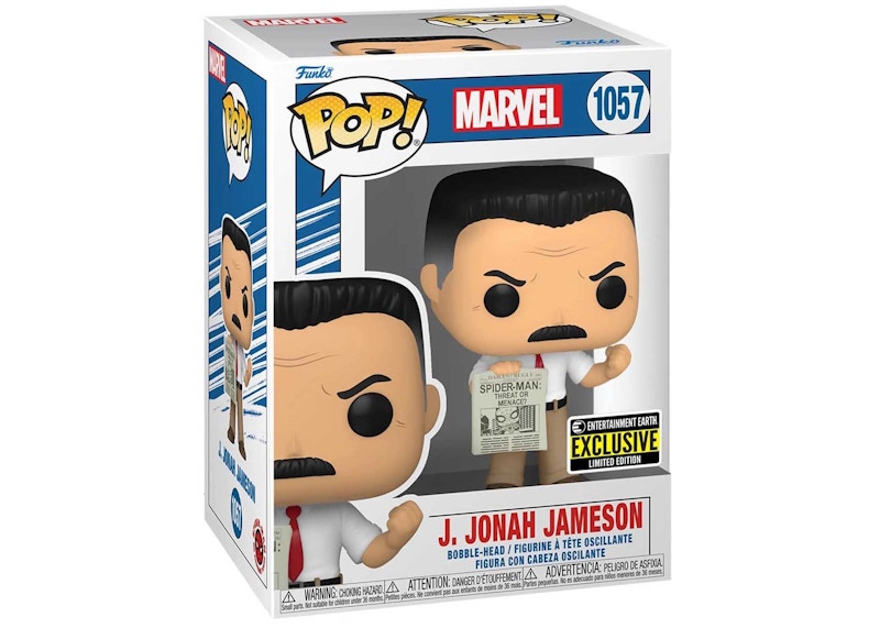 Funko Pop! Marvel J. Jonah Jameson Entertainment Earth Exclusive Figure #1057