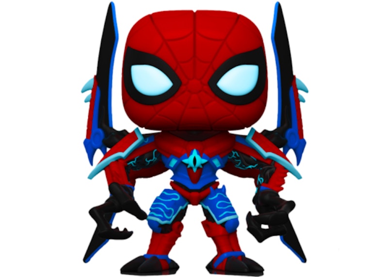 Funko Pop! Marvel Mech Strike Monster Hunters Spider-Man Walmart GITD Chase Exclusive Figure #997