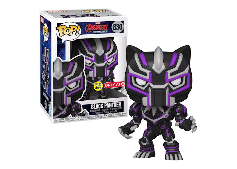 Funko Pop! Marvel Mechstrike Black Panther (Glow) Target Exclusive Figure #830