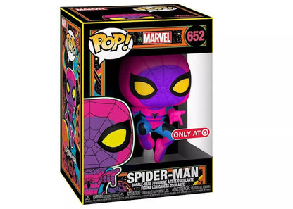 Funko Pop! Marvel Spider-Man Black Light Target Exclusive Bobble-Head #652