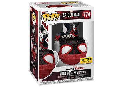 Funko Pop! Marvel Spider-Man Gamerverse Miles Morales (Winter Suit) Hot Topic Exclusive Figure #774
