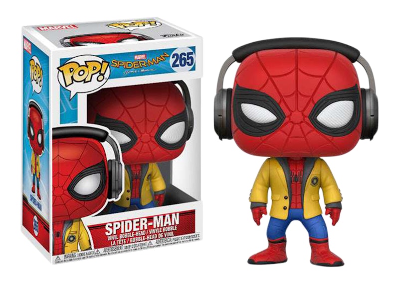 Funko Pop! Marvel Spider-Man Homecoming Spider-Man Jacket & Headphones Bobble-Head #224