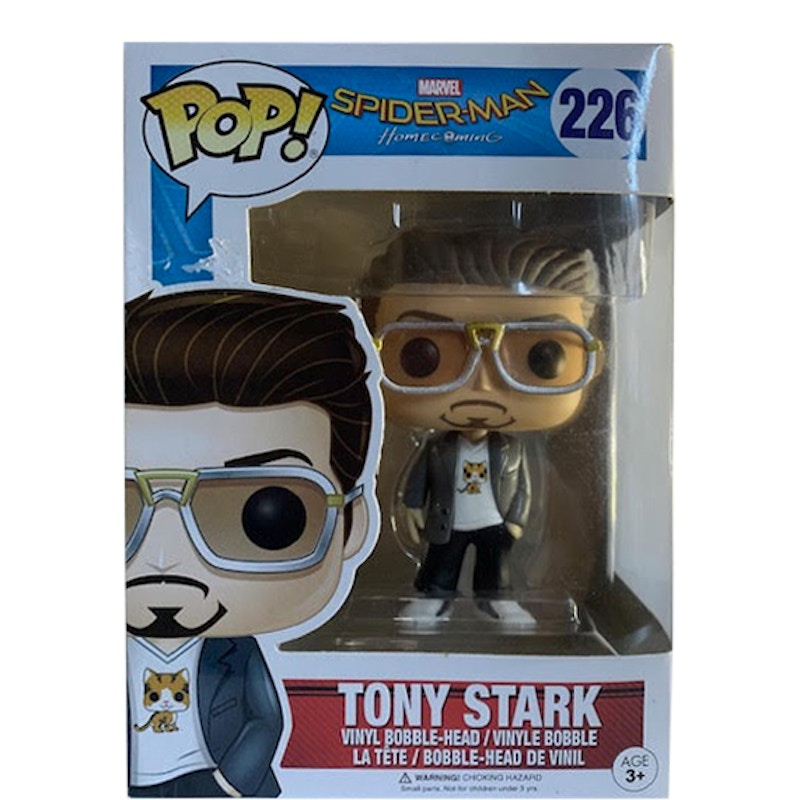 Funko Pop! Marvel Spider-Man Homecoming Tony Stark Bobble-Head Figure #226
