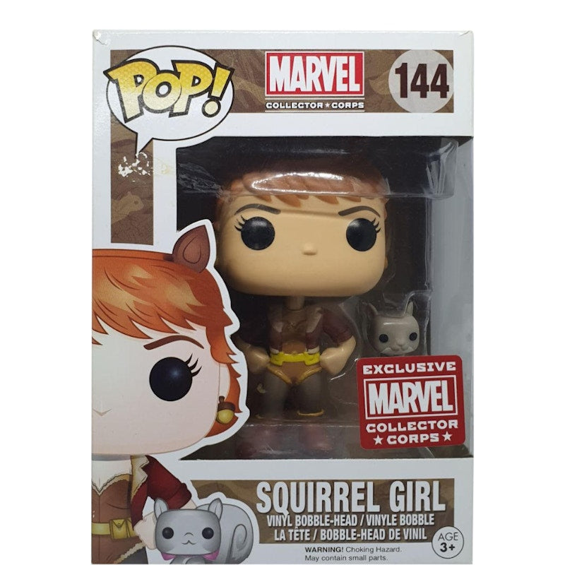 Funko Pop! Marvel Squirrel Girl Collectors Corp Exclusive Bobble-Head Figure #144