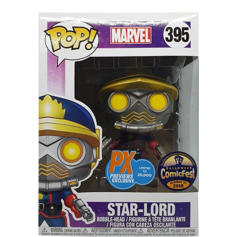 Funko Pop! Marvel Star-Lord PX Previews Exclusive Halloween Comic Fest Bobble-Head Figure #395