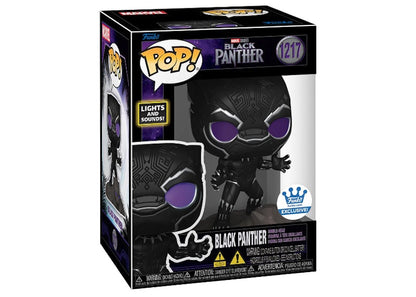 Funko Pop! Marvel Studios Black Panther: Black Panther Lights & Sounds Funko Shop Exclusive Figure #1217