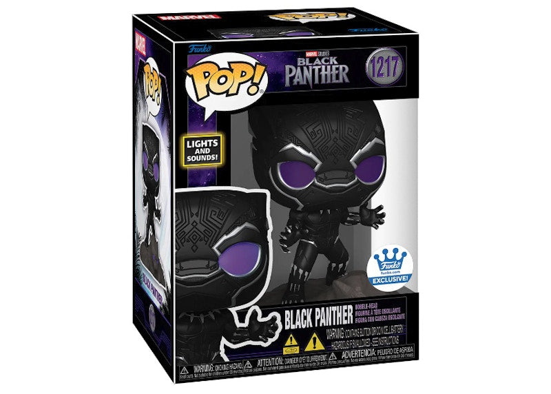 Funko Pop! Marvel Studios Black Panther: Black Panther Lights & Sounds Funko Shop Exclusive Figure #1217
