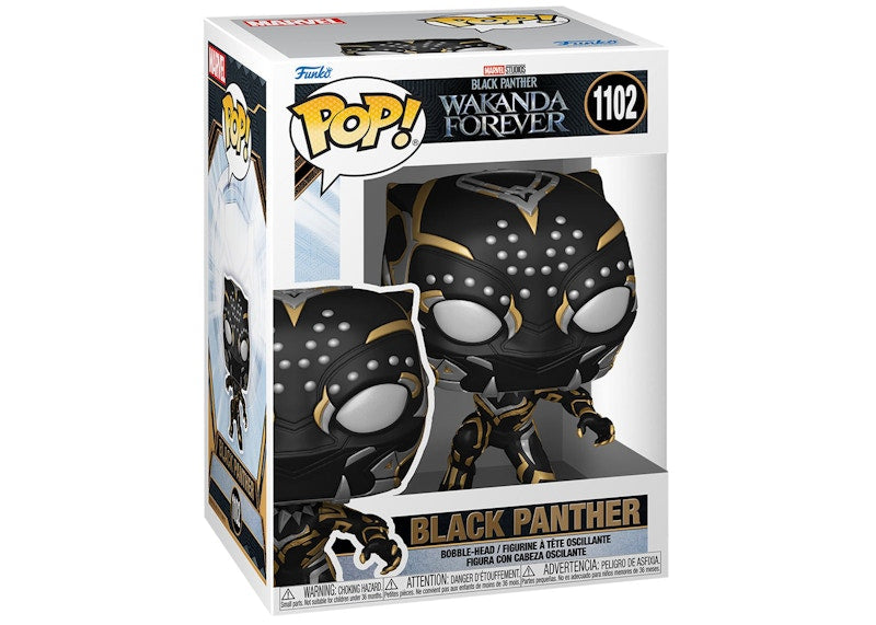 Funko Pop! Marvel Studios Black Panther Wakanda Forever Black Panther Figure #1102