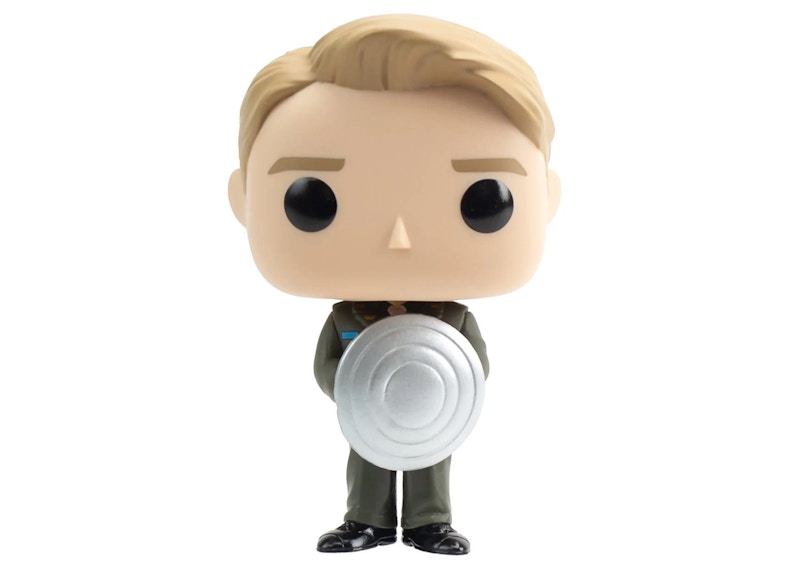 Funko Pop! Marvel Studios Captain America The First Avenger Captain America With Prototype Shield Entertainment Earth Exclusive Figure #999