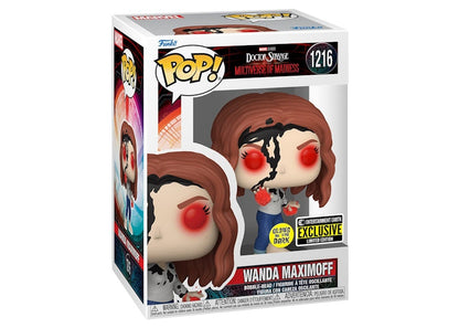 Funko Pop! Marvel Studios Doctor Strange in the Multiverse of Madness Wanda Maximoff GITD Entertainment Earth Exclusive Figure #1216