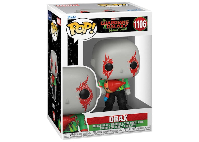 Funko Pop! Marvel Studios Guardians of the Galaxy Holiday Special Drax Figure #1106