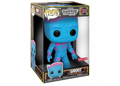 Funko Pop! Marvel Studios Guardians of the Galaxy Volume 3 Blacklight Groot 10 Inch Target Exclusive Figure #1242