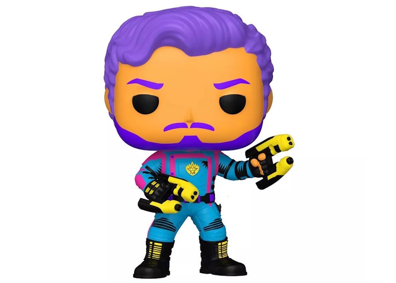 Funko Pop! Marvel Studios Guardians of the Galaxy Volume 3 Blacklight Star-Lord Target Exclusive Figure #1240