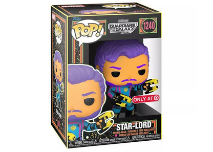 Funko Pop! Marvel Studios Guardians of the Galaxy Volume 3 Blacklight Star-Lord Target Exclusive Figure #1240
