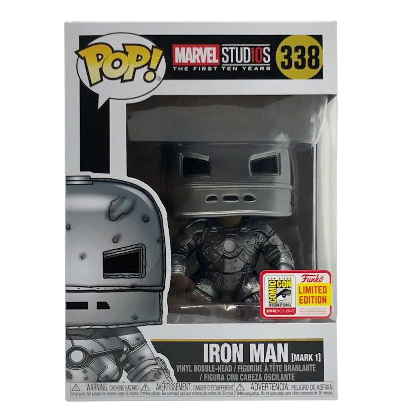 Funko Pop! Marvel Studios Iron Man (Mark I) SDCC Exclusive Bobble-Head Figure #338