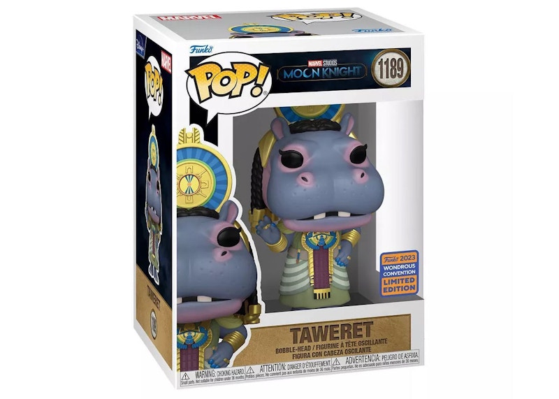 Funko Pop! Marvel Studios Moon Knight Taweret 2023 Wondrous Convention Exclusive Figure #1189
