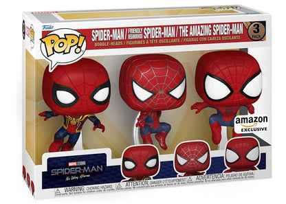 Funko Pop! Marvel Studios Spider-Man No Way Home Amazon Exclusive 3-Pack