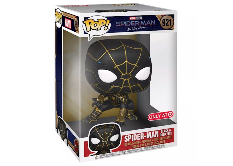 Funko Pop! Marvel Studios Spider-Man No Way Home Spider-Man Black & Gold Suit 10 Inch Target Exclusive Figure #921